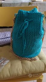 borsa a secchiello in cotone