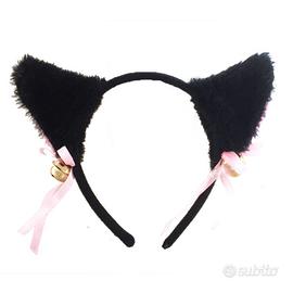 Cerchietto Orecchie Gatto Nere Cosplay Nekomimi