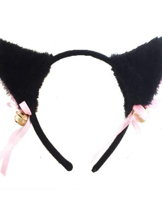 Cerchietto Orecchie Gatto Nere Cosplay Nekomimi