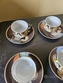 Set tazzine Satsuma giapponesi inizio 900