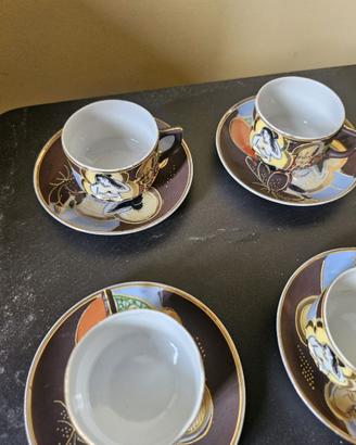 Set tazzine Satsuma giapponesi inizio 900