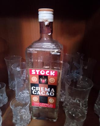 bottiglia vintage stock cacao