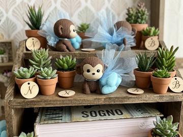 Bomboniera scimmietta plastica riciclata