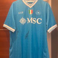 Maglia napoli aurografata alisson santos e giovane