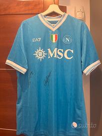 Maglia napoli aurografata alisson santos e giovane