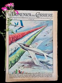 La Domenica del Corriere 14 luglio 1957 F. Baracca