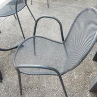 Sedia EMU ferro antico per giardino bar plateatico