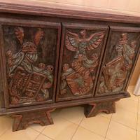 Madia spagnola antica primi'900 in legno massiccio