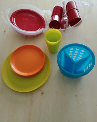 Set da campeggio 16 pezzi + portaposate – nuovo