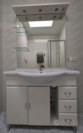 Mobile bagno completo con lavabo in ceramica