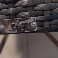 tavolo e sedie da giardino 