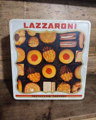 Latta vintage Lazzaroni “Pasticceria Saronno” 