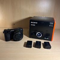 Sony a6300 + obiettivo 16-50 + 3 batterie