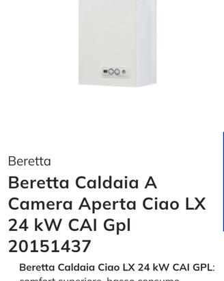 Caldaia Beretta  ciao Cai Lx GPL 