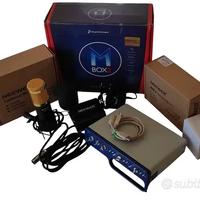 Scheda audio Mbox2 + microfono condensatore nw-800