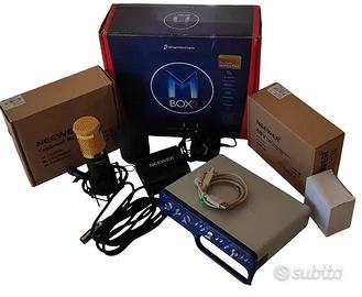 Scheda audio Mbox2 + microfono condensatore nw-800