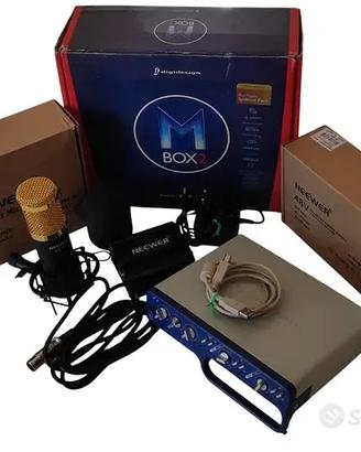 Scheda audio Mbox2 + microfono condensatore nw-800