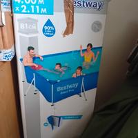  piscina,motore,robot e kit pulizia