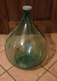 Damigiana o Boccione in vetro vintage