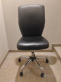 poltrona ufficio pelle 