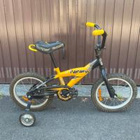 Bici bambini bmx con rotelle ruota 16 in ordine