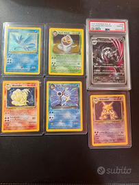 Carte pokemon vintage e altro