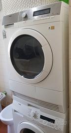 AEG: lavatrice 8 kg e asciugatrice 9 kg, sovrapp.