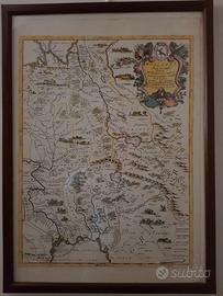 5 stampe carte geografiche Nord Europa