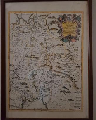 5 stampe carte geografiche Nord Europa