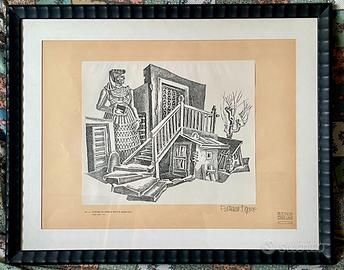 FORTUNATO DEPERO: stampa firmata in originale