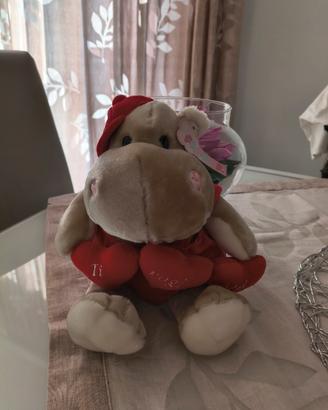 Peluche ippopotamo nuovo con cartellino 