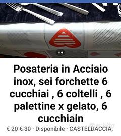 posateria Acciaio inox 