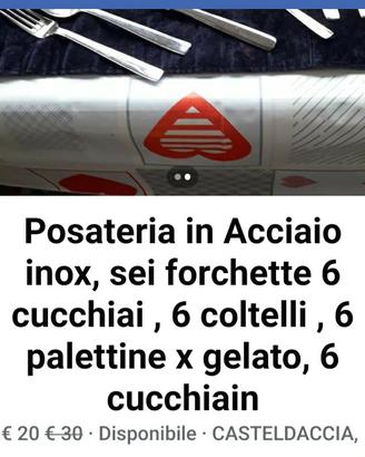 posateria Acciaio inox 
