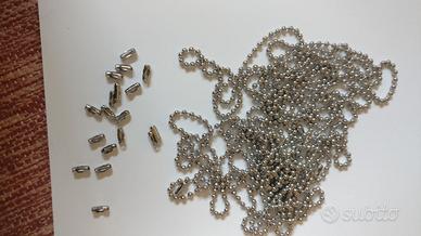 Catena di metallo a pallini, tende, porta chiavi