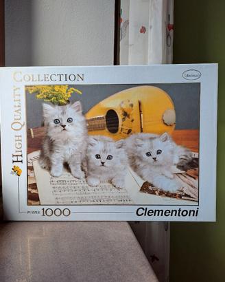Puzzle Clementoni 1000 pezzi con gattini