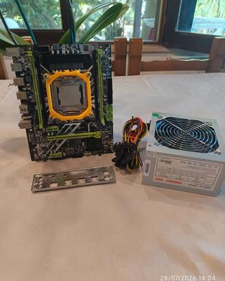 Combo gaming X99 qiyida + xeon 2680v4 + PSU + staf