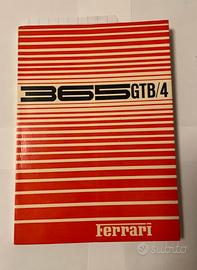 Ferrari 365 GTB/4 libretto uso e manutenzione