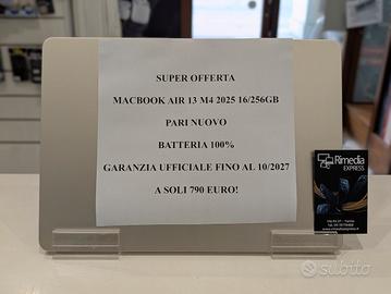 MacBook Air 13 M4 2025 16/256GB promo