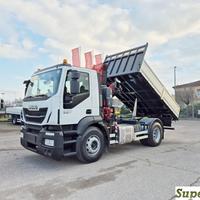 IVECO STRALIS 190S31 ribaltabile nuovo,gru,Radioco