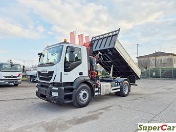IVECO STRALIS 190S31 ribaltabile nuovo,gru,Radioco