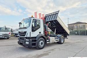 IVECO STRALIS 190S31 ribaltabile nuovo,gru,Radioco