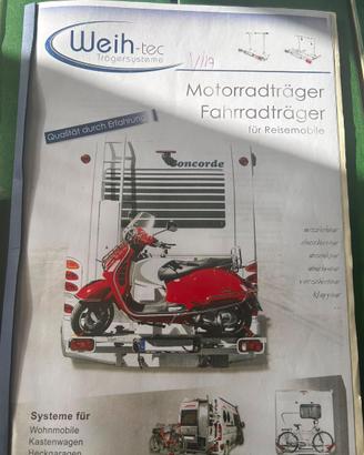 Porta moto camper