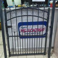 CANCELLETTO DA GIARDINO METALLO GRIGIO 100X120