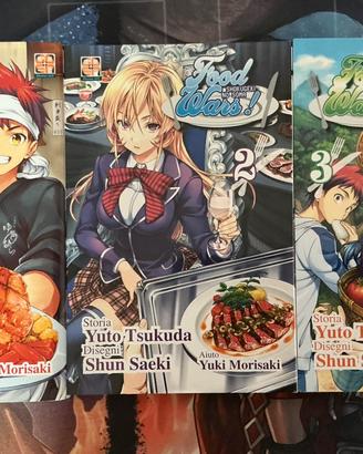 Manga Food Wars volumi 1-2-3