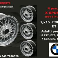 Cerchi bbs 7x 15 5x120 et20 bmw