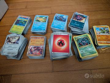 Lotto 1500+ carte Pokemon 