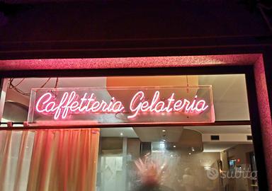 Insegna Luminosa "Caffetteria Gelateria"