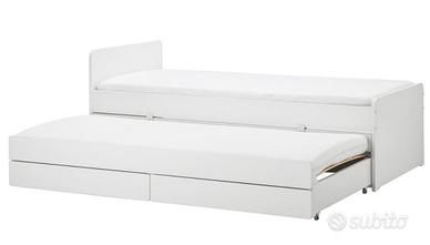 letto slakt Ikea singolo con 2°letto estraibile