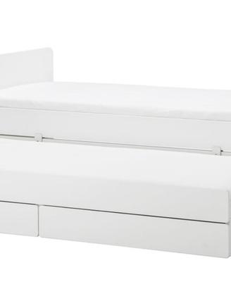 letto slakt Ikea singolo con 2°letto estraibile