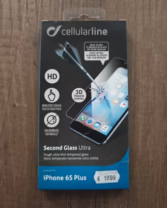 iphone 6S Plus vetro temperato Cellular Line 